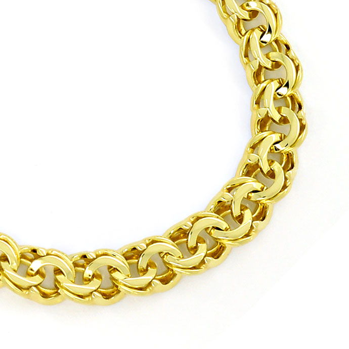 Foto 2 - Gold-Armband im Garibaldi Muster in 14K massiv Gelbgold, K2715