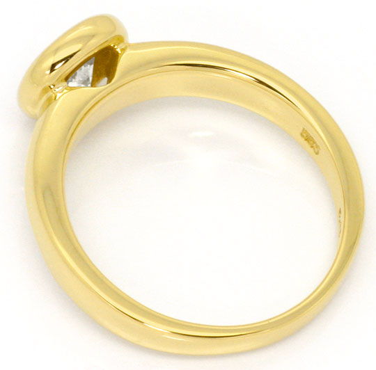 Foto 3 - Brillant-Diamant-Solitär Ring, 0,40 Carat Gelbgold Neu, S4509