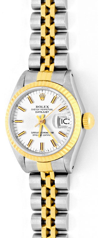 Foto 2 - Rolex Damen Uhr Oyster Perpetual Date Stahl-Gold Topuhr, U1303